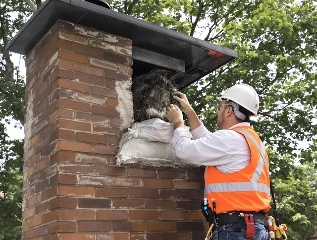 Humane removal of debris and animals by Rockland Chimney Sweep in Rockland, MA
