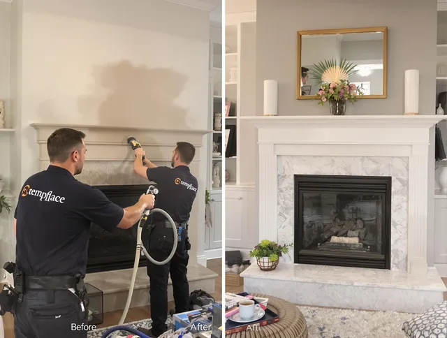 Professional soot removal by Rockland Chimney Sweep team in Rockland, MA